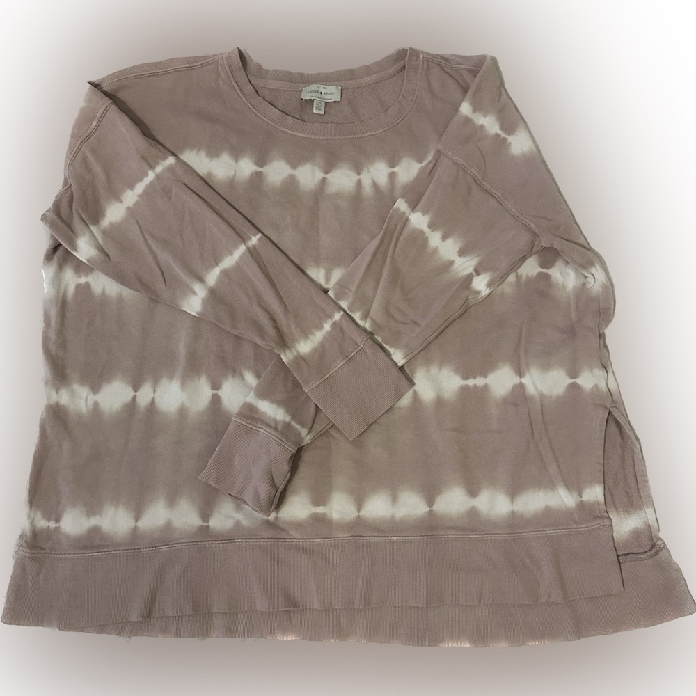 Lucky Brand size large tie dyed oversized shirt. Mauve.